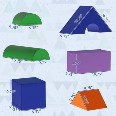 Multicolor Foam Building Block Soft Kids Playset for Daycare Activity