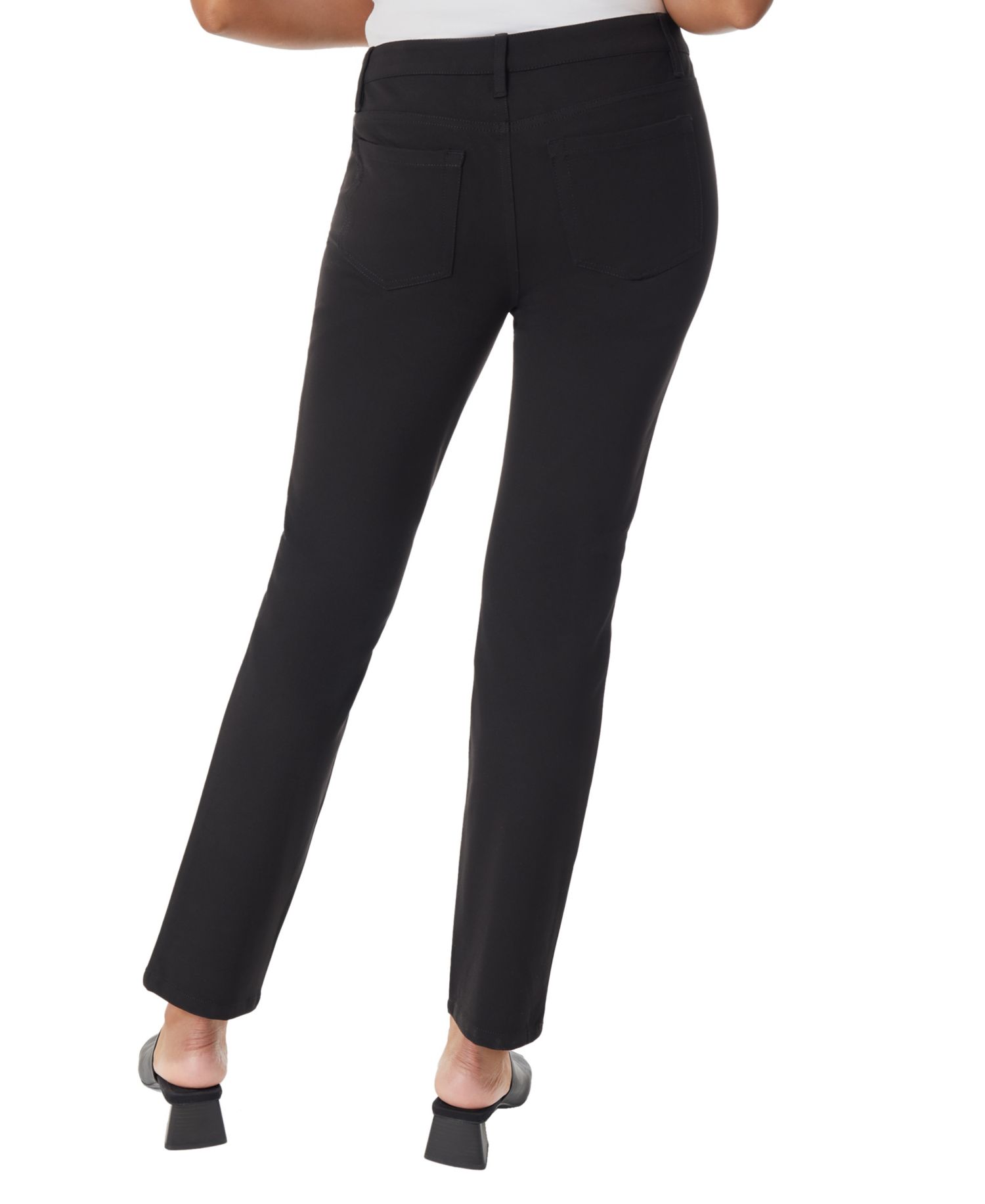 Petite Lexington Mid-Rise Straight Pants