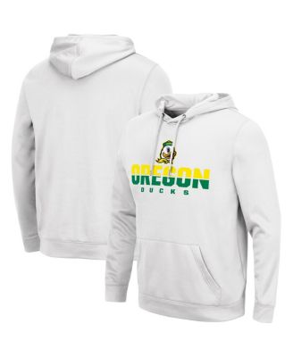 Men's White Oregon Ducks Lantern Pullover Hoodie