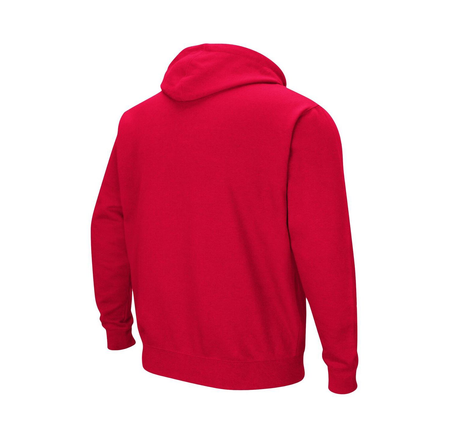 Men's Red Illinois State Redbirds Arch and Logo Pullover Hoodie