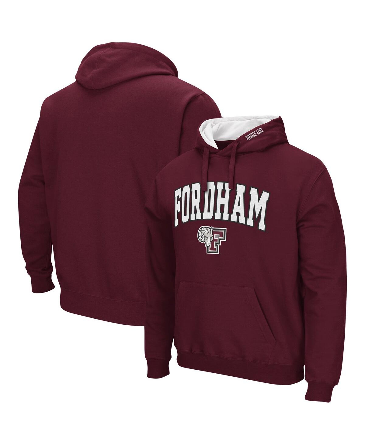 Colosseum Maroon Fordham Rams Arch And Logo Pullover Hoodie In Maroon