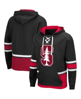 Men's Black Stanford Cardinal Lace Up 3.0 Pullover Hoodie