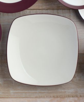 Colorwave Square Dinner Plates, Set of 4