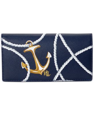 Lauren Ralph Lauren - Crosshatch Leather Slim Wallet