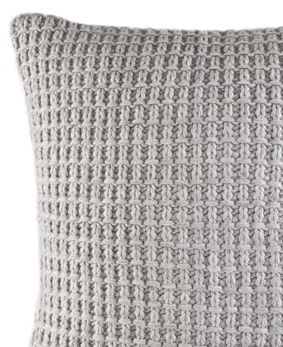Nautica Fairwater Knit Square Decorative Pillow, 16" X 16" In Grey