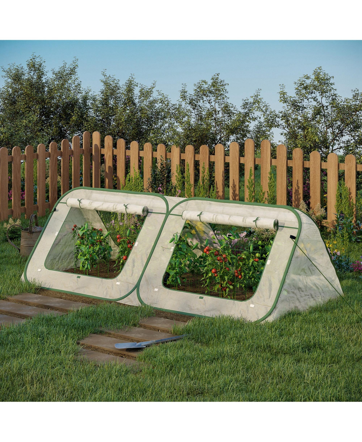 Outsunny Mini Pop Up house with Bag, 95" x 47" x 30"