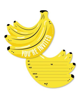 Big Dot Of Happiness Let's Go Bananas - Tropical Party Favor Popcorn Treat Boxes Set Of 12