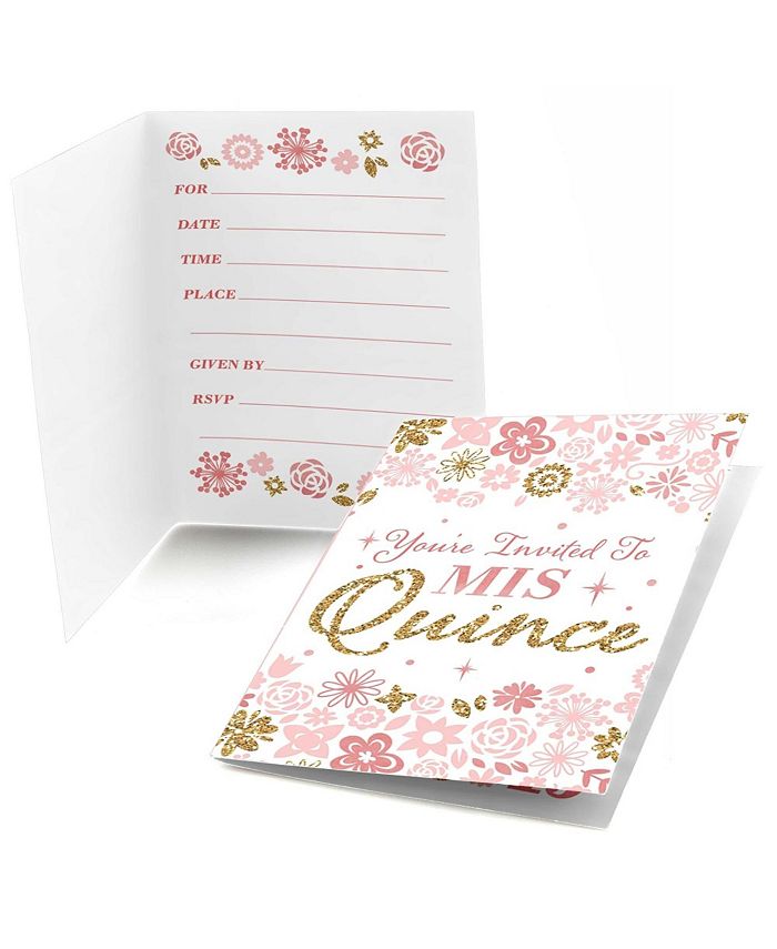 Big Dot of Happiness Mis Quince Anos Fill In Quinceanera Sweet 15