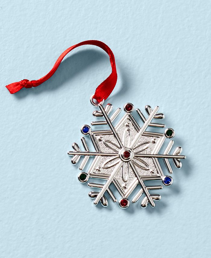 Lenox Jeweled Snowflake Ornament Macy's