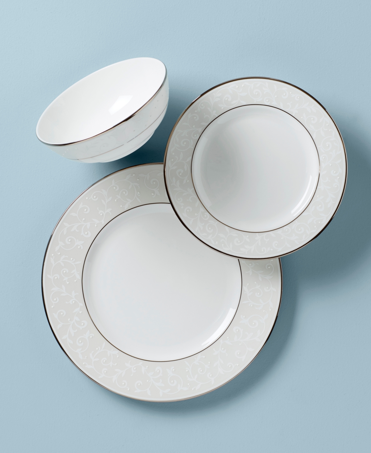 Lenox Dinnerware, Opal Innocence 3-Piece Place Setting