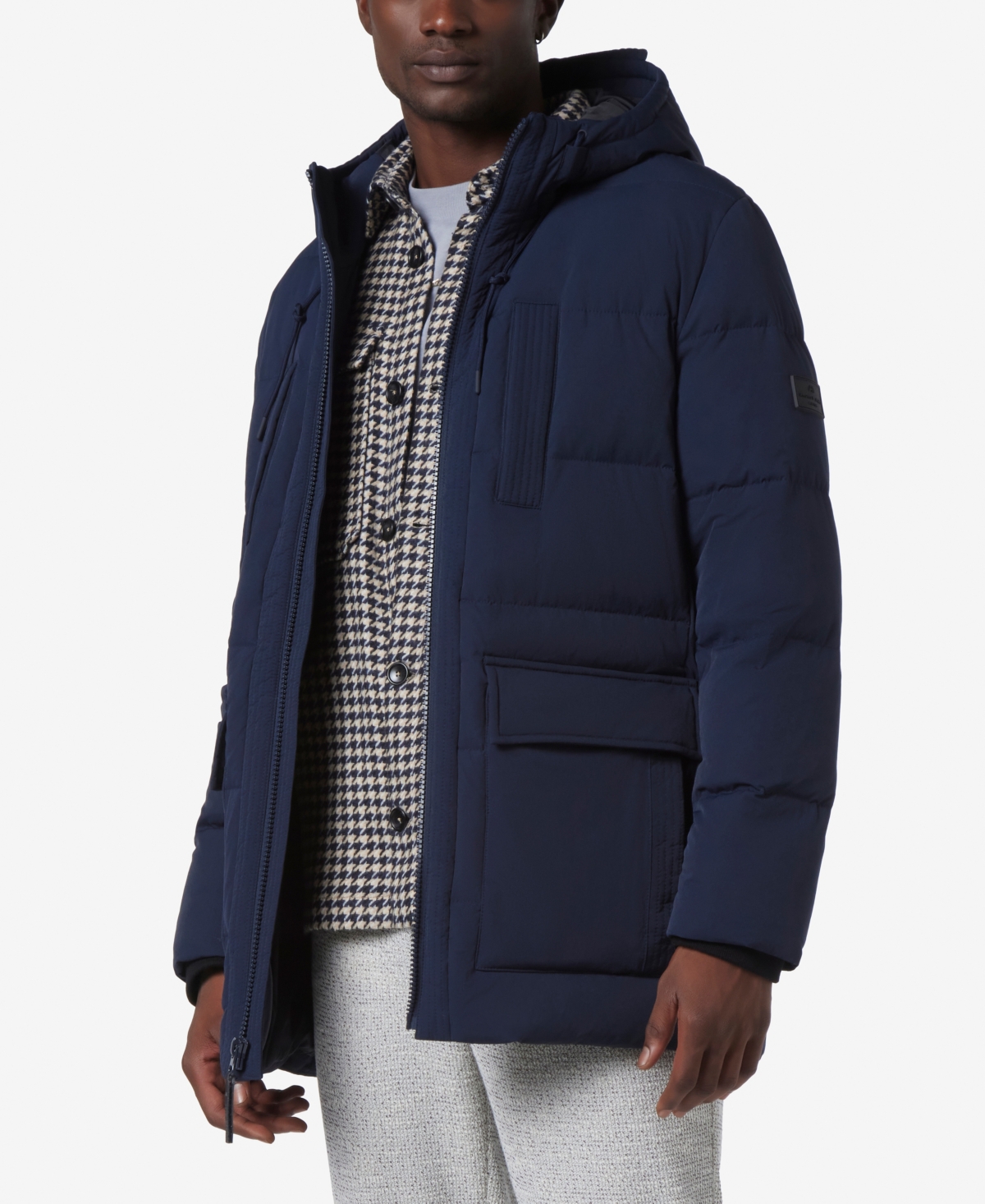Marc new york men's crinkle down hooded parka shop