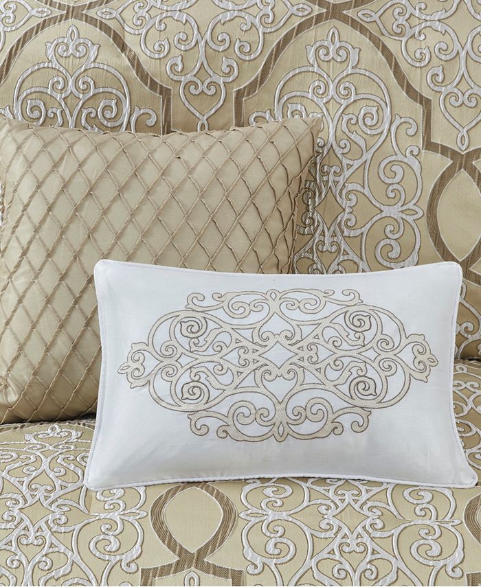 Madison Park Lavine Queen 12 Piece Complete Bed Set Macy's