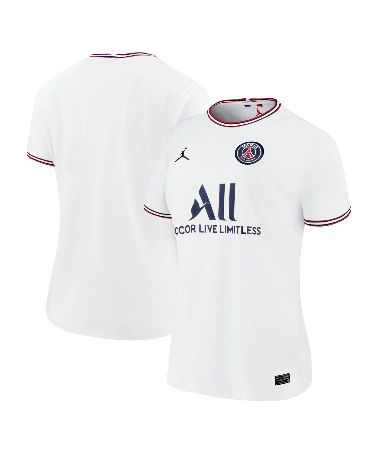 Women's JordanParis Saint-Germain 2021/22 Fourth Replica Jersey - White