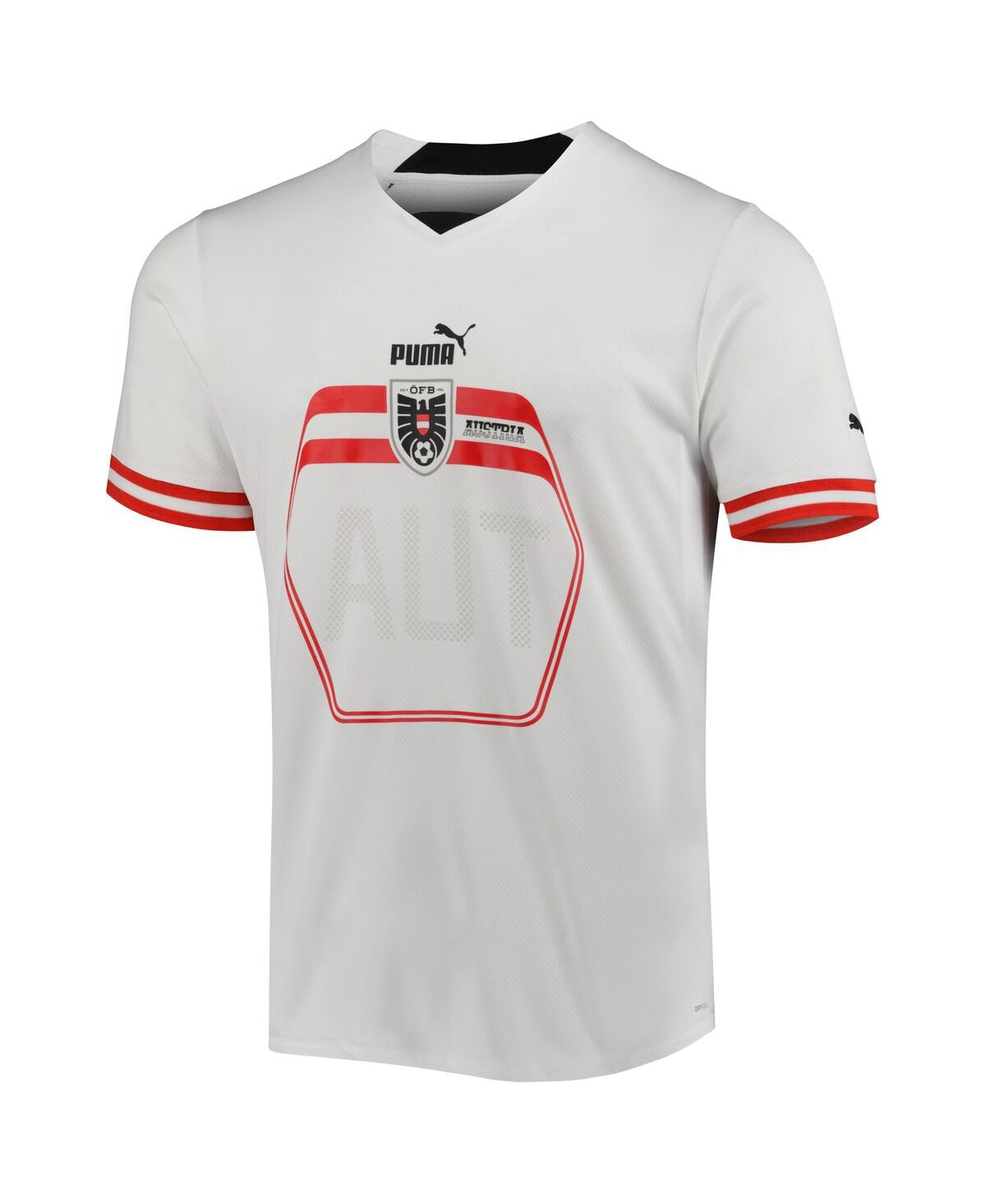 Men's PumaAustria National Team 2022/23 Away Replica Jersey - White