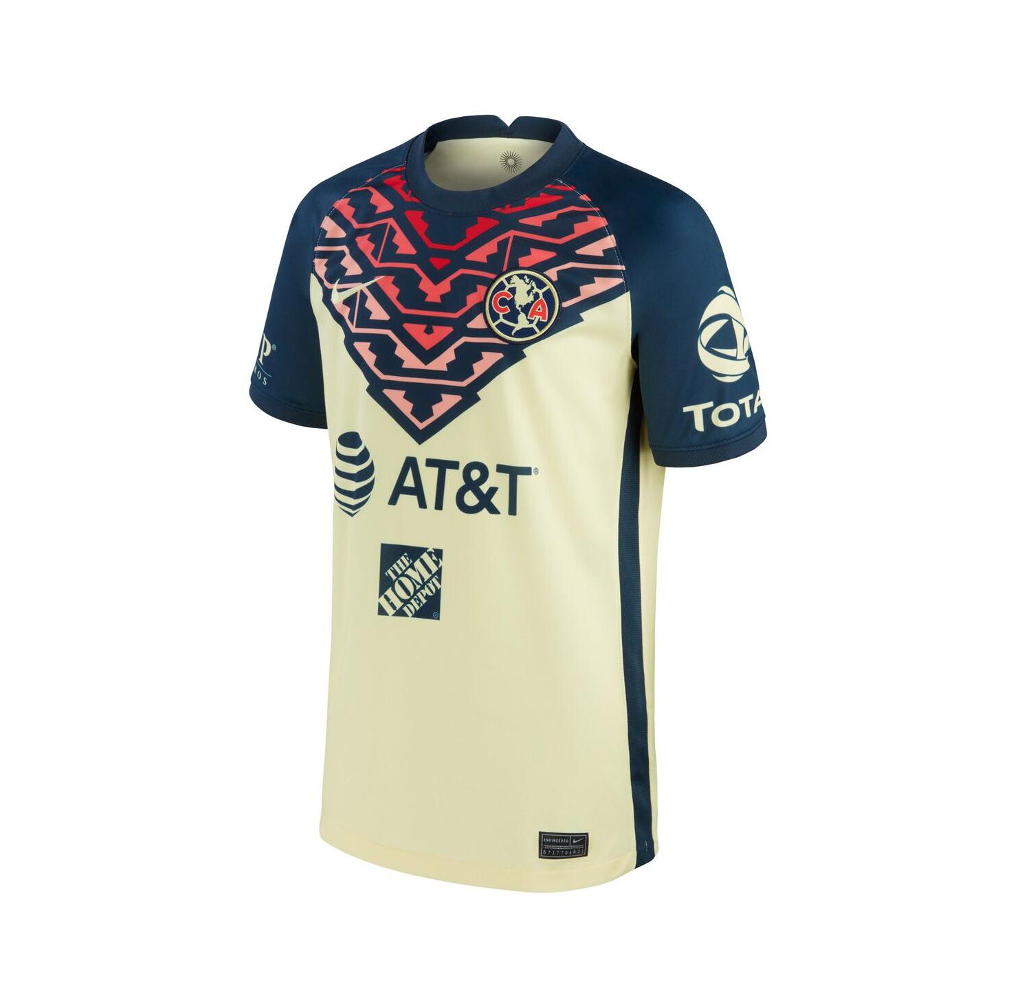 Big Boys Yellow Club America 2021/22 Home Breathe Stadium Replica Jersey