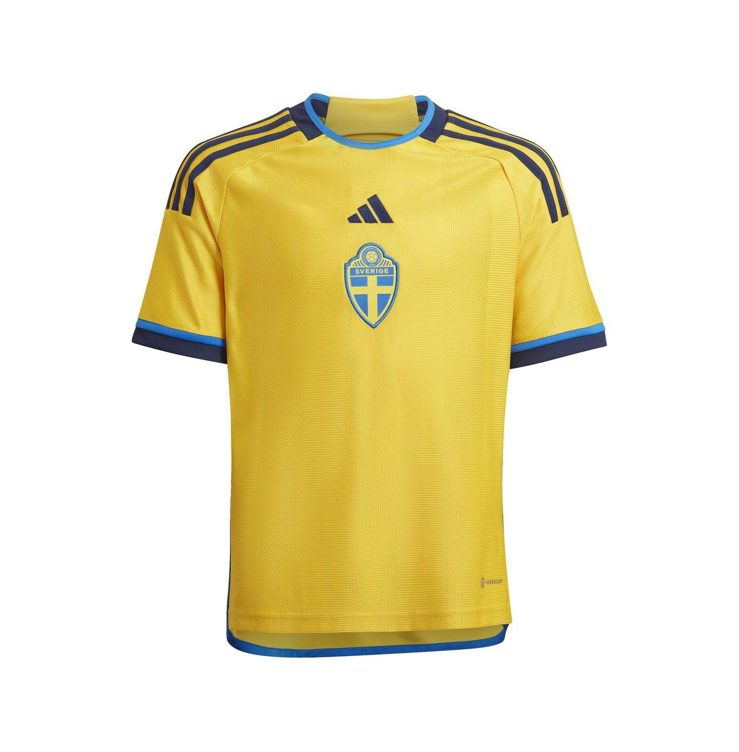 Детская домашняя джерси adidas сборной Швеции 2022/23 Replica, Yellow — фото 3