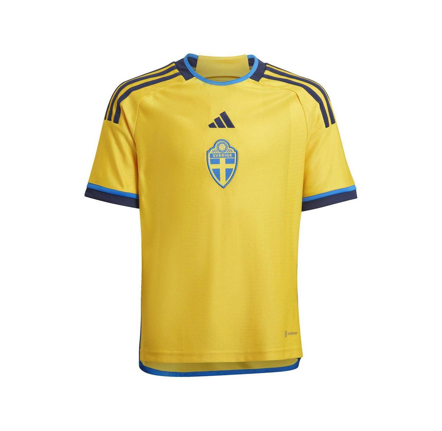 Big Boys Yellow Sweden National Team 2022/23 Home Replica Jersey