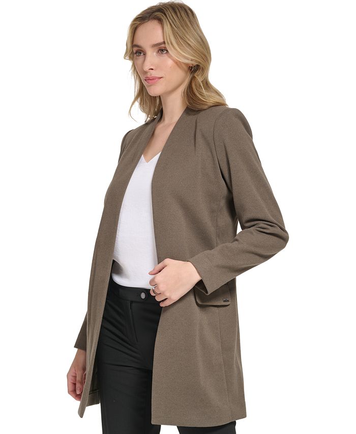 Calvin Klein Women's Parker Twill Blazer Black Size 16