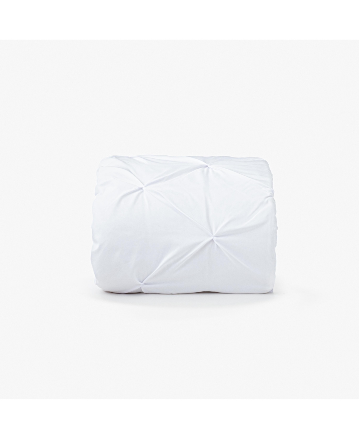 Ocm Fully Reversible Microfiber College Dorm Comforter In Twin/twin Xl In White Kiss Pleat