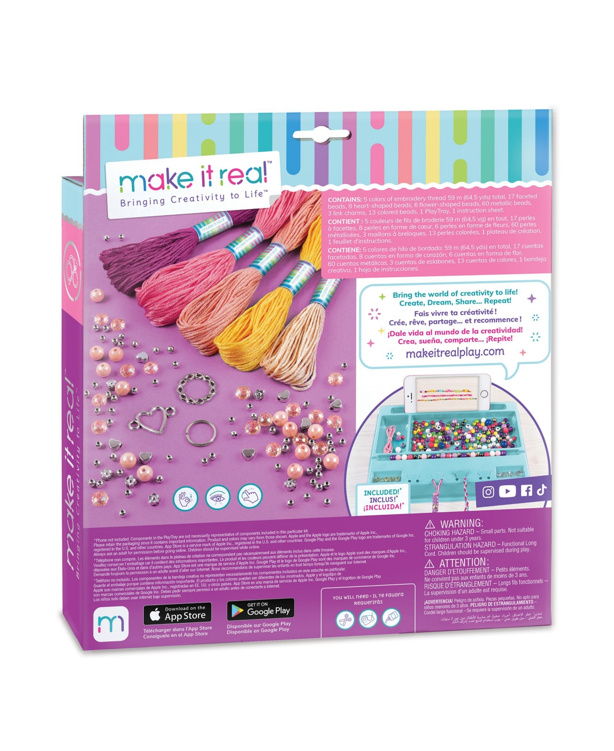 Make It Real Macrame Friendship Bracelets Do It Yourself Bracelet Kit