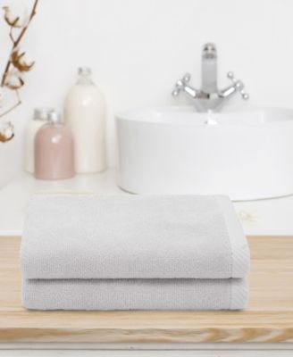 Ediree Turkish Cotton 2 Piece Fingertip Towels Set