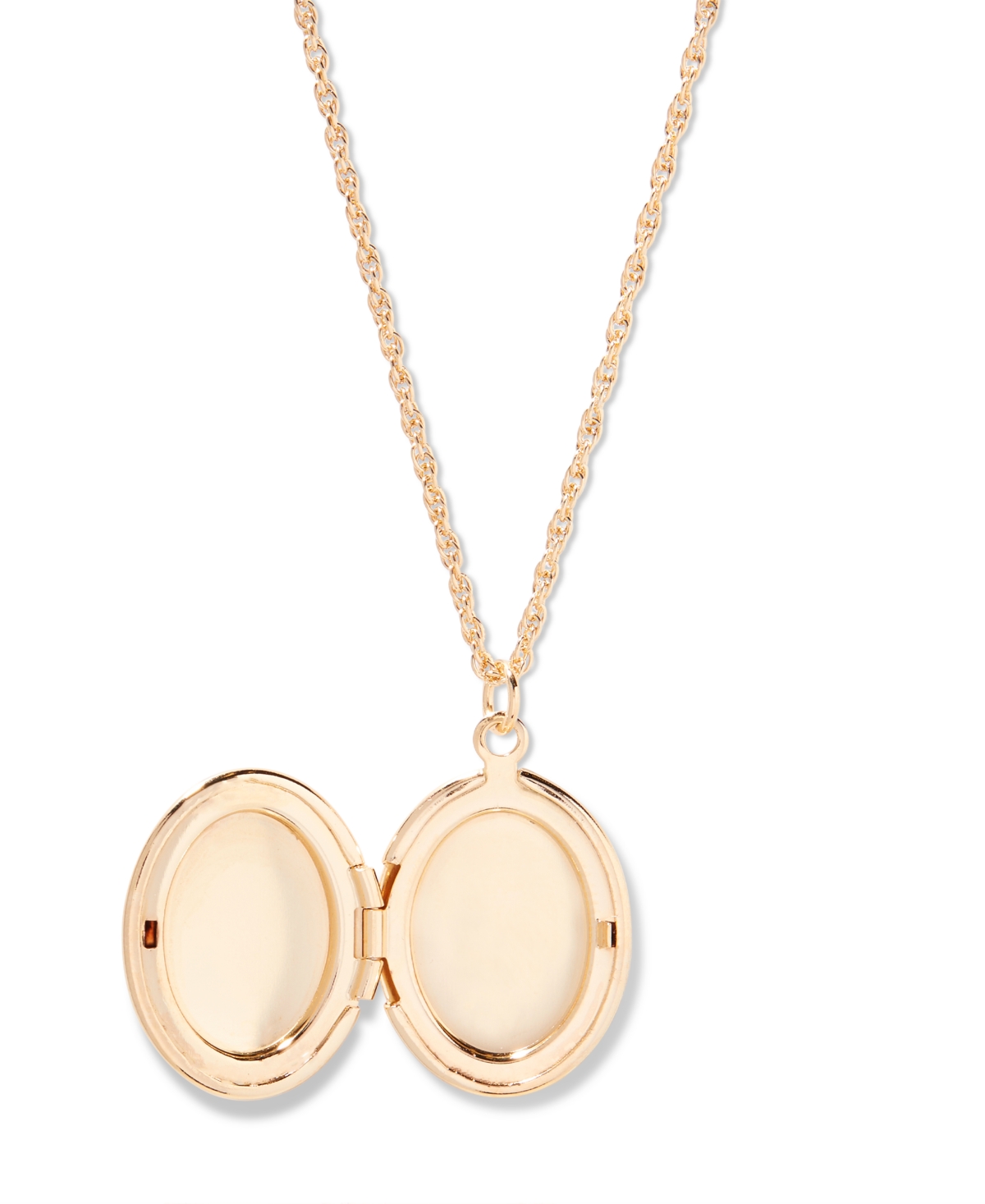 brook & york Isla Initial Oval Locket Necklace - 14K Gold Plated- G