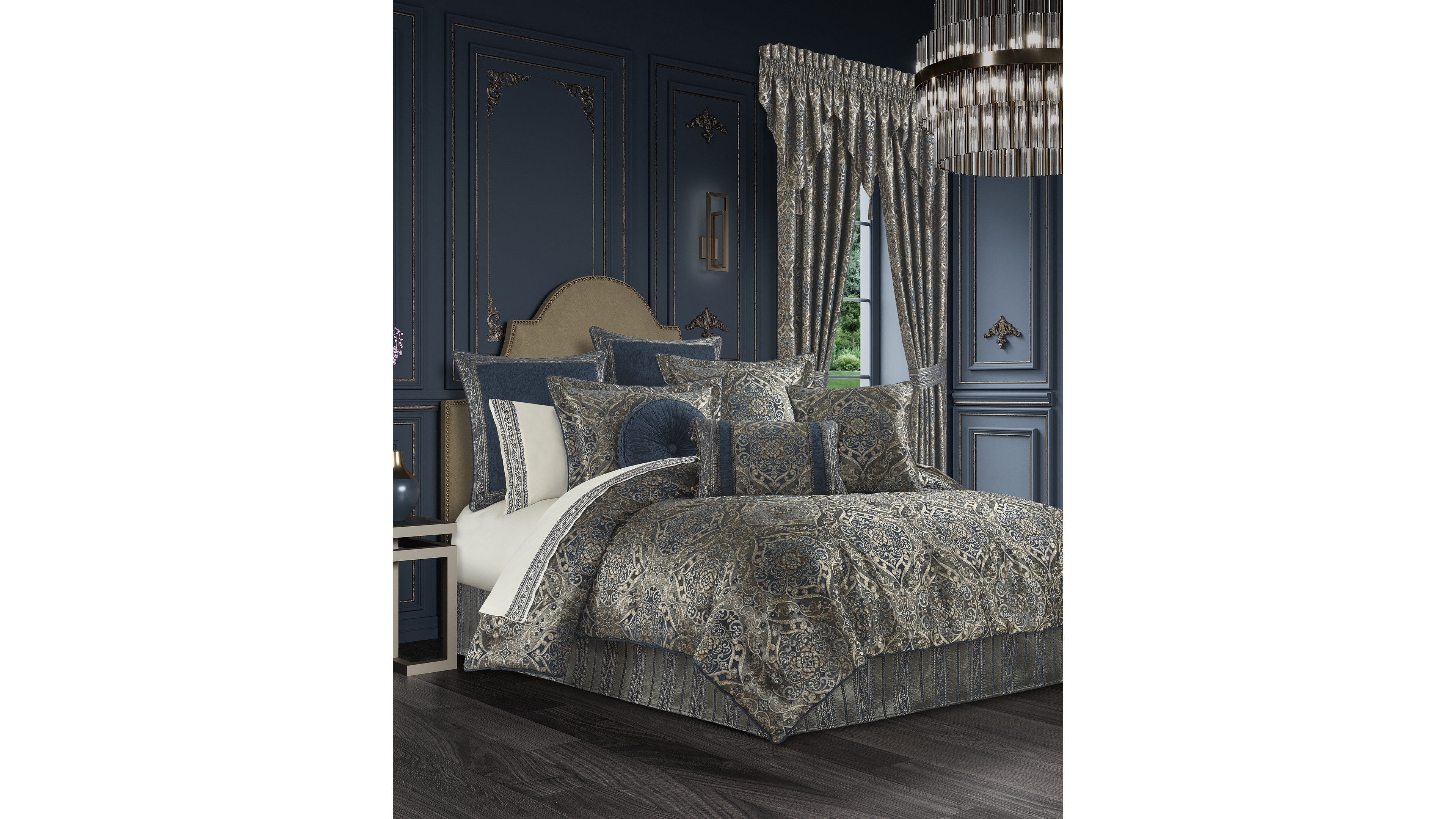 J Queen New York Weston Damask 4-Pc. Comforter Set, Queen