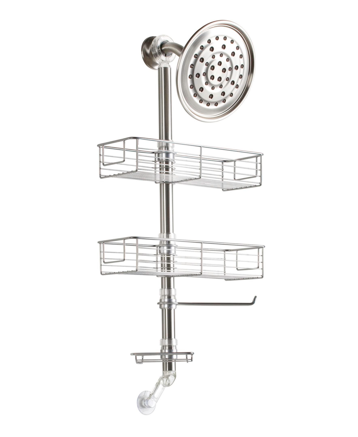 Shop Idesign Forma Bathroom Shower Caddy Station In Brushed Ss