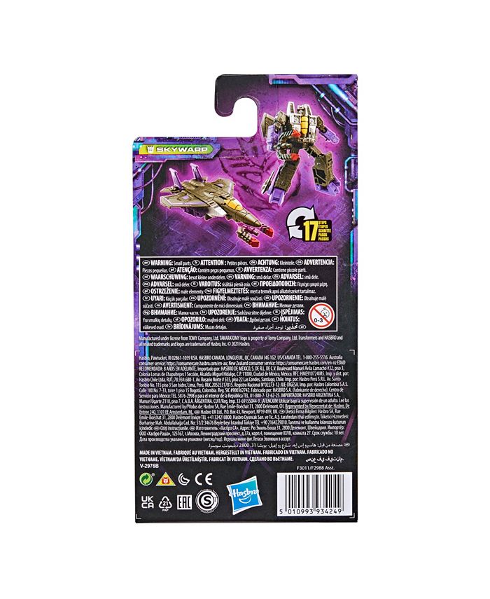 Transformers Toys Studio Series Voyager Bumblebee 113 Skywarp, action figure di conversione da 16,5 cm, 8