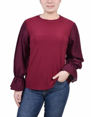 macy's inc long sleeve tops