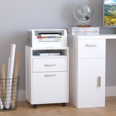 Rolling File Storage Cabinet Document Shelf Drawer Home Office