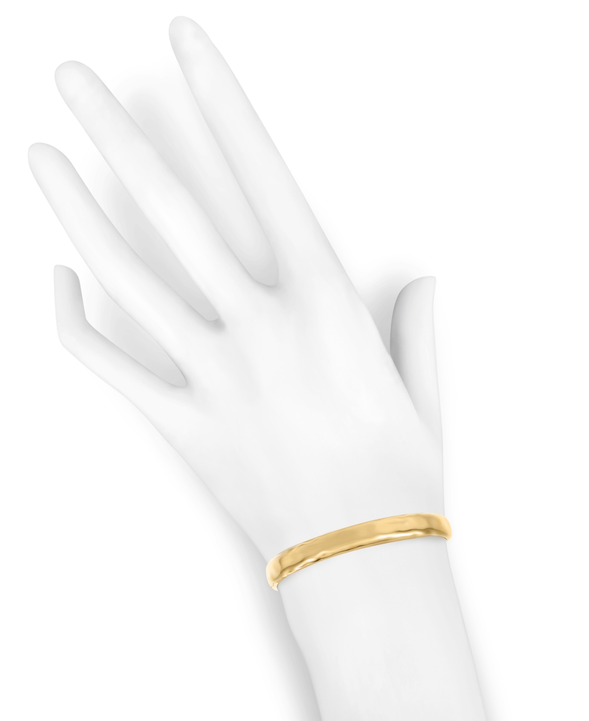 Style & Co Silver-tone Hammered Slider Bracelet, Exclusively At Macy's In Gold