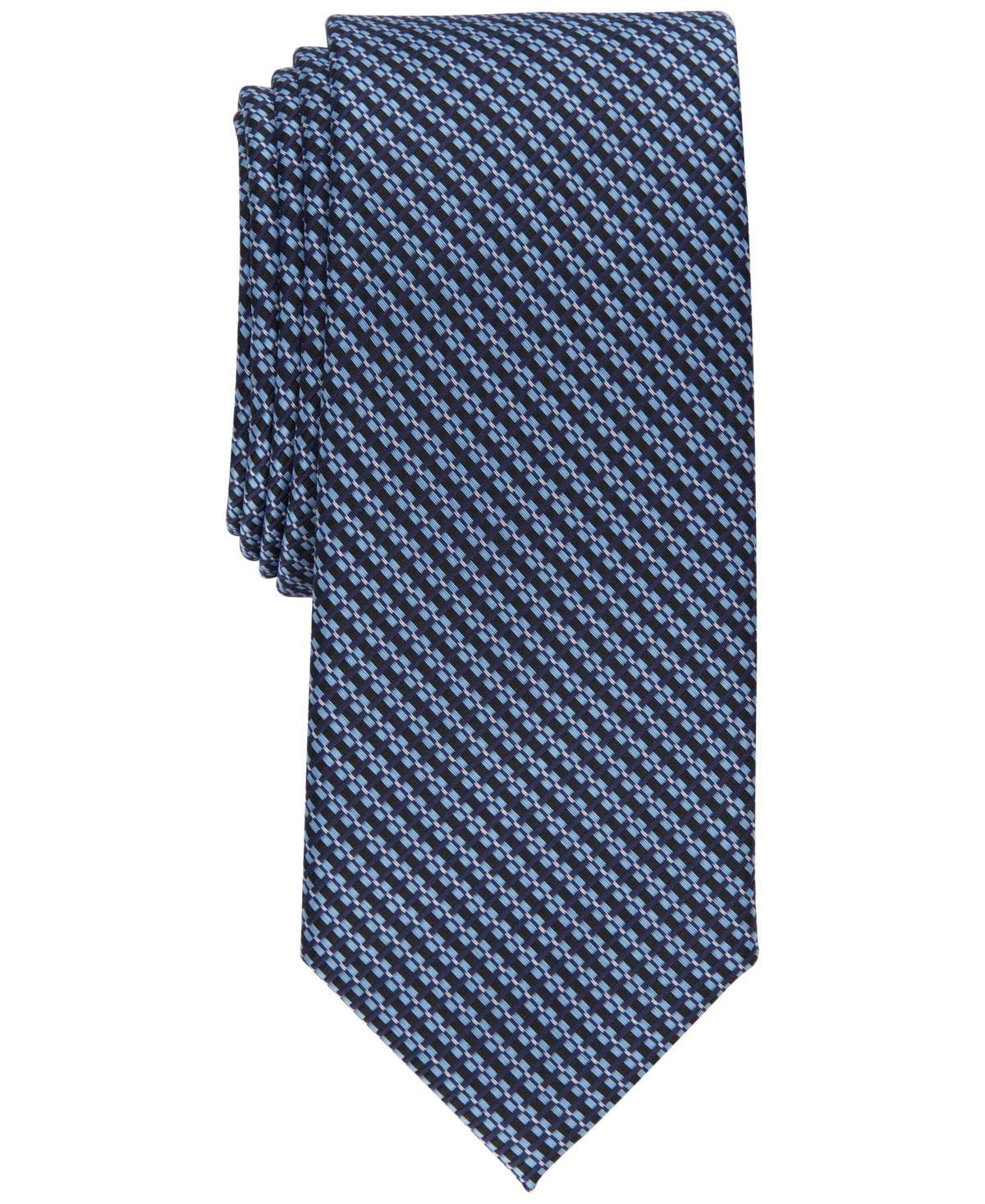 Alfani Men's Banfield Slim Tie, Created For Macy's In Blue