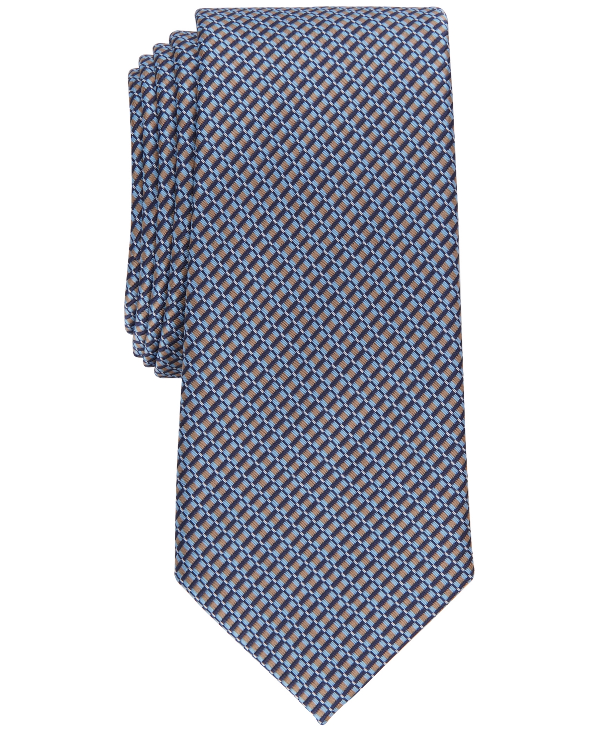 Alfani Men's Banfield Slim Tie, Created For Macy's In Taupe