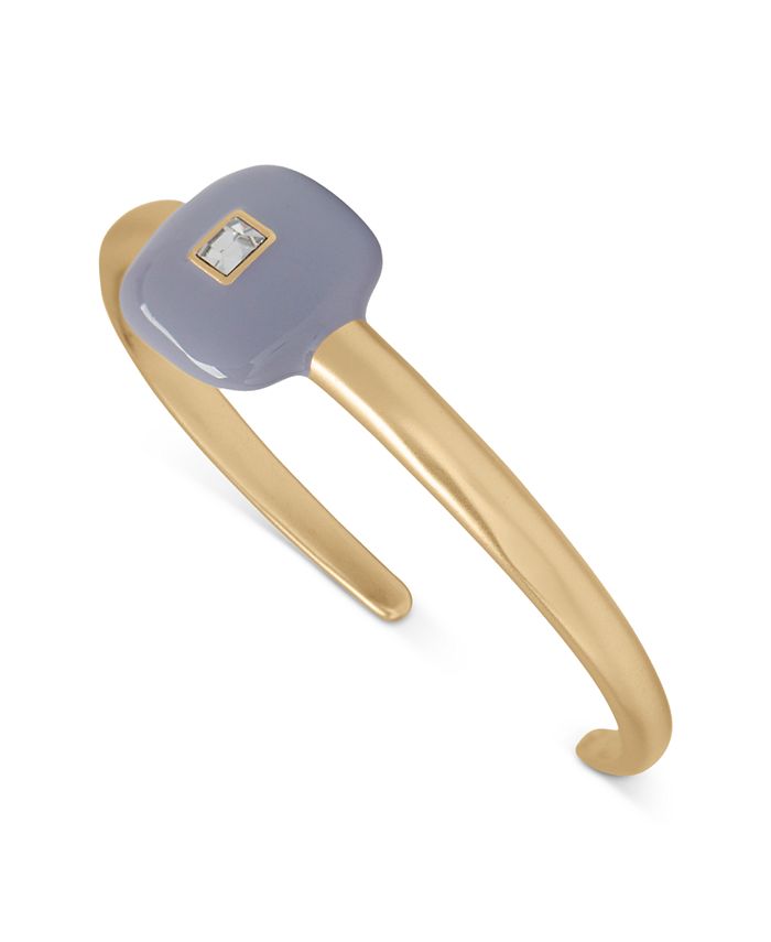 Lucky Brand GoldTone Pavé Color Square Cuff Bracelet Macy's