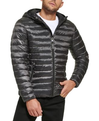 Men's Hooded & Quilted Packable Jacket