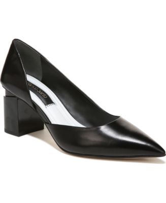 Franco Sarto Lucy Pointed Toe Block Heel Pumps - Macy's