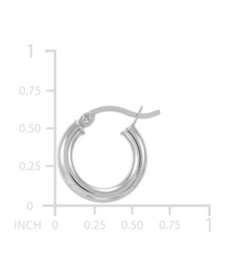 Giani Bernini Polished Tube Hoop Earrings, 15mm, Created for Macy's