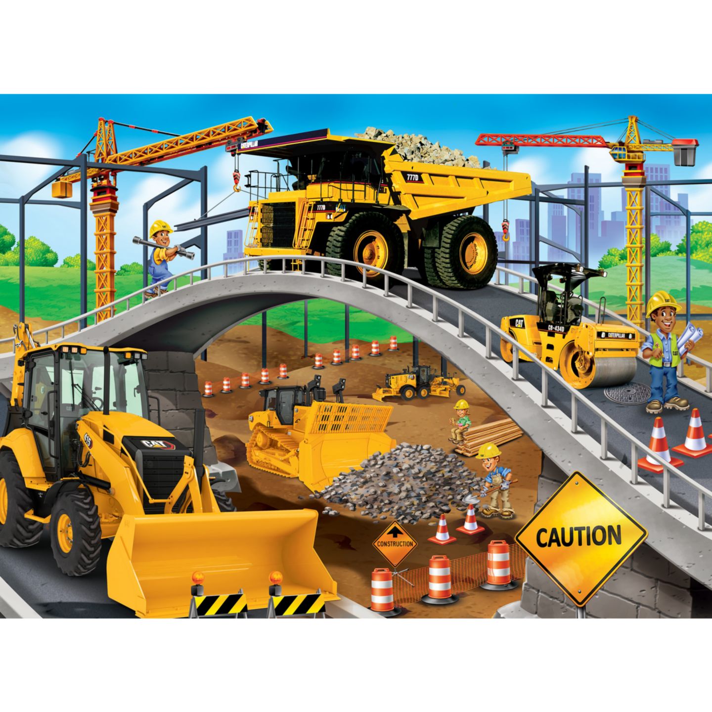 Детский пазл MasterPieces Puzzles Caterpillar Under the Bridge 60-Piece Puzzle, Ages 5+, цвет: Разноцветный — фото 2