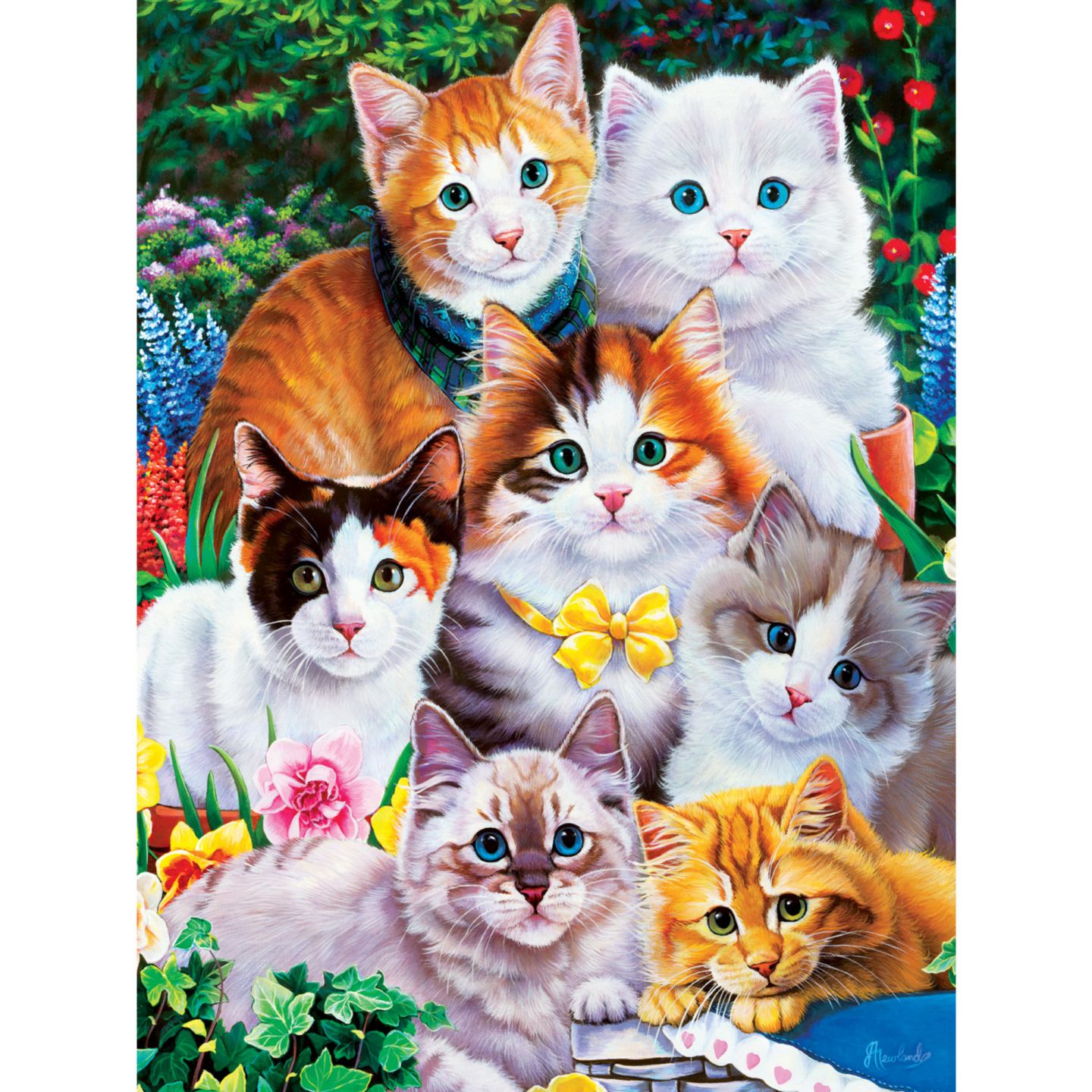 Пазл MasterPieces Puzzles Playful Paws Puuurfectly Adorable, 300 деталей, от 9 лет, цвет: Разноцветный — фото 2