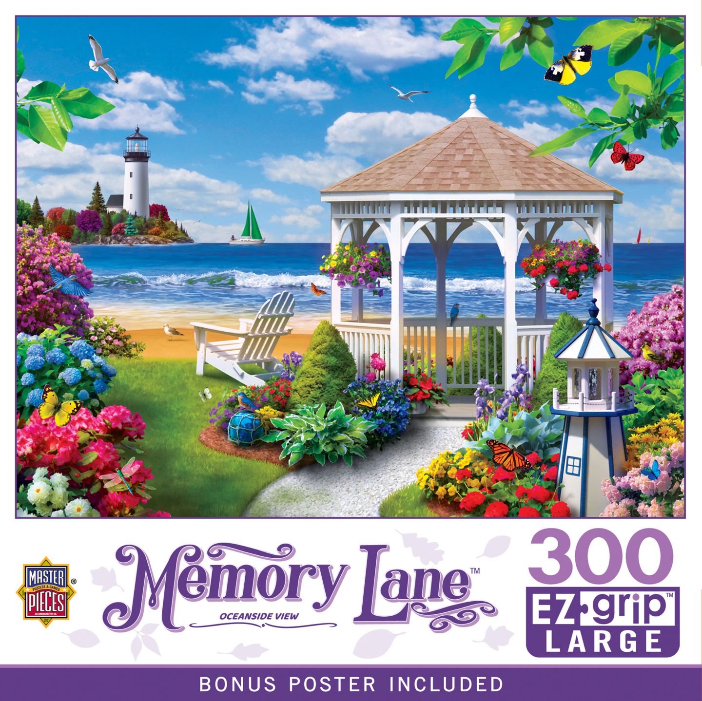 Детский пазл MasterPieces Puzzles Memory Lane Ez Grip 300 Piece Puzzle, Ages 10+ — фото 1
