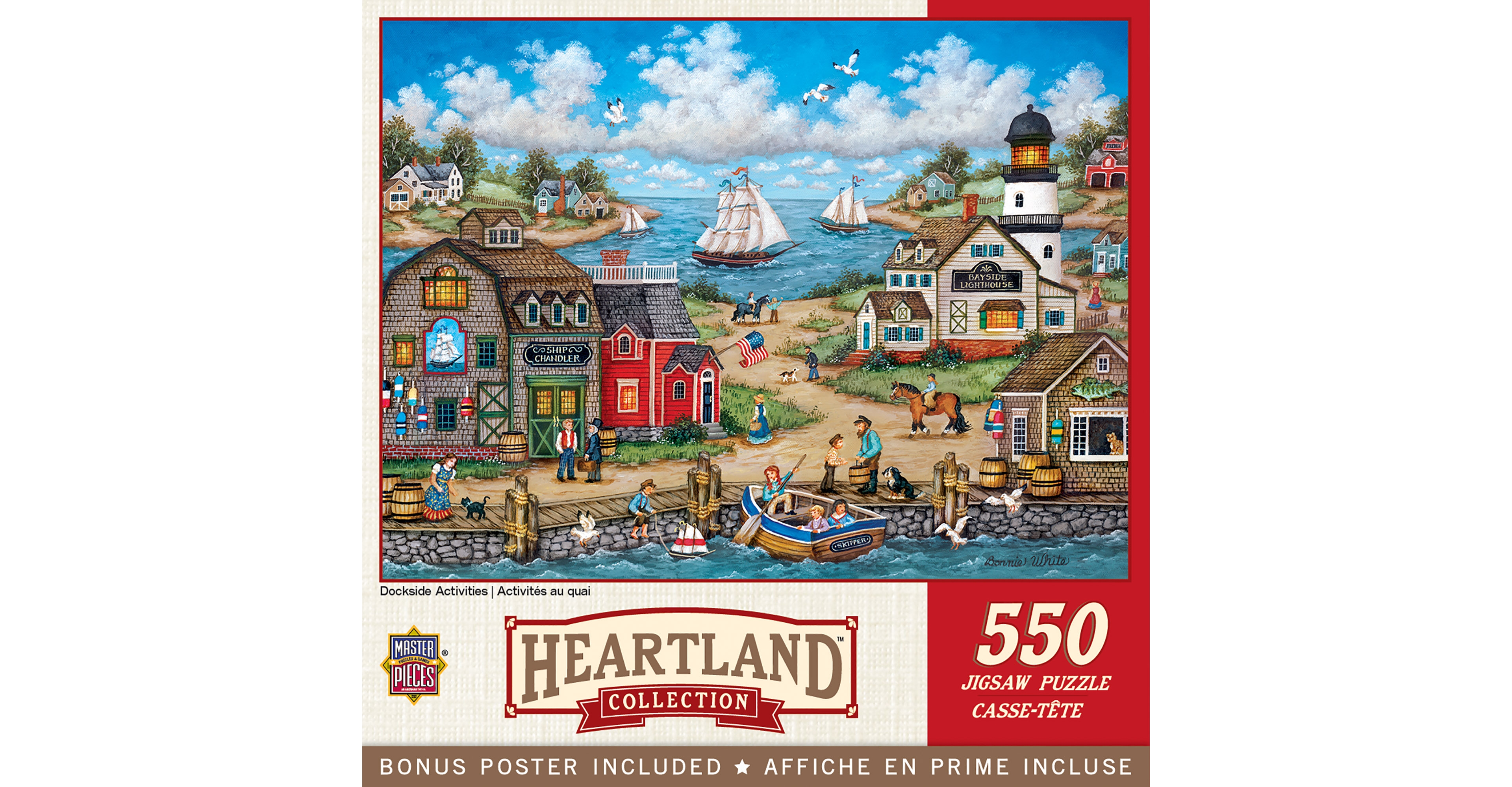 Masterpieces Heartland - Dockside Activities 550 Piece Jigsaw Puzzle