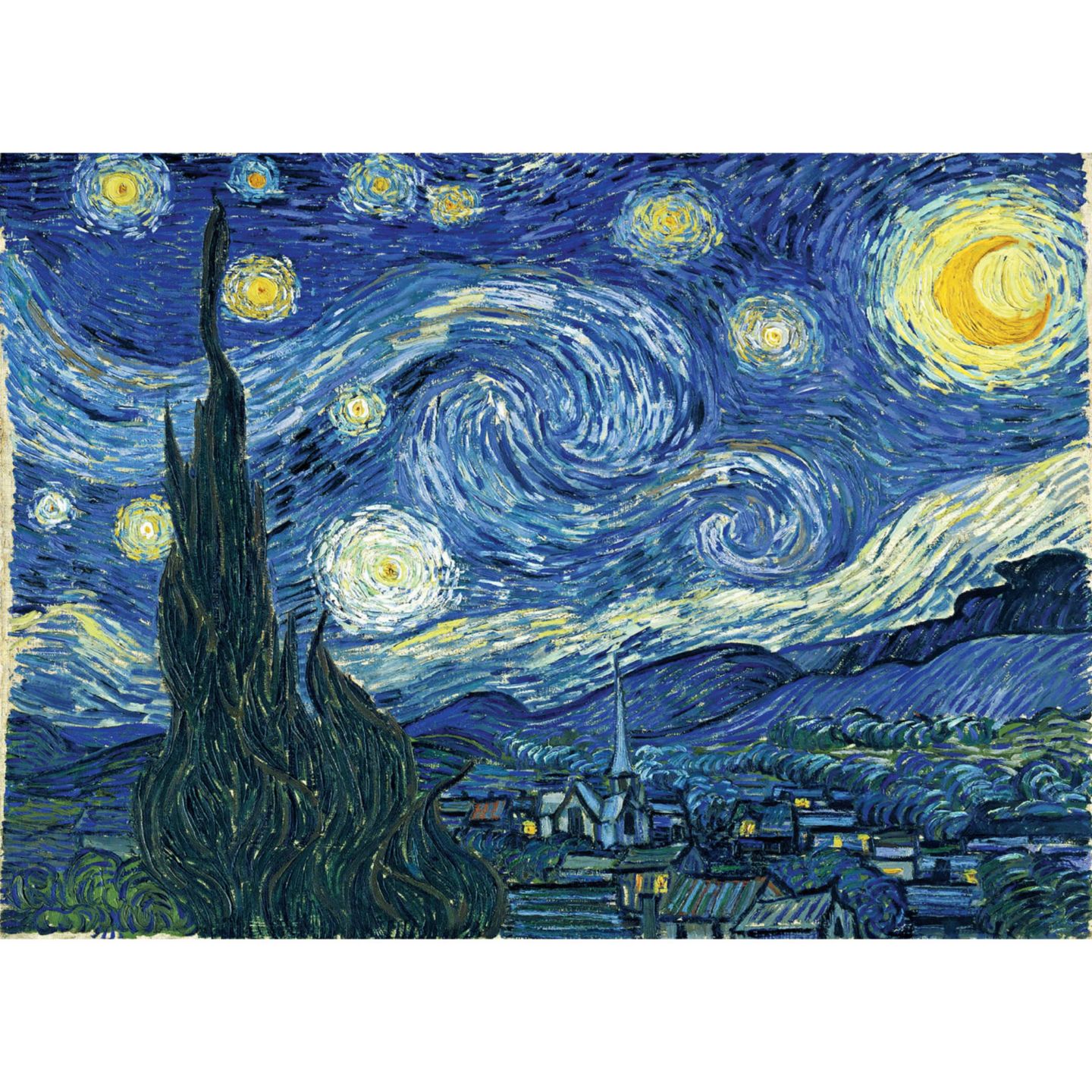 Детский пазл MasterPieces Puzzles The Starry Night 1000-Piece Puzzle, Ages 14+, цвет: Разноцветный — фото 2