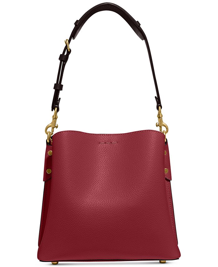 COACH Pebble Leather Willow Bucket Bag with Convertible Straps & Reviews Handbags