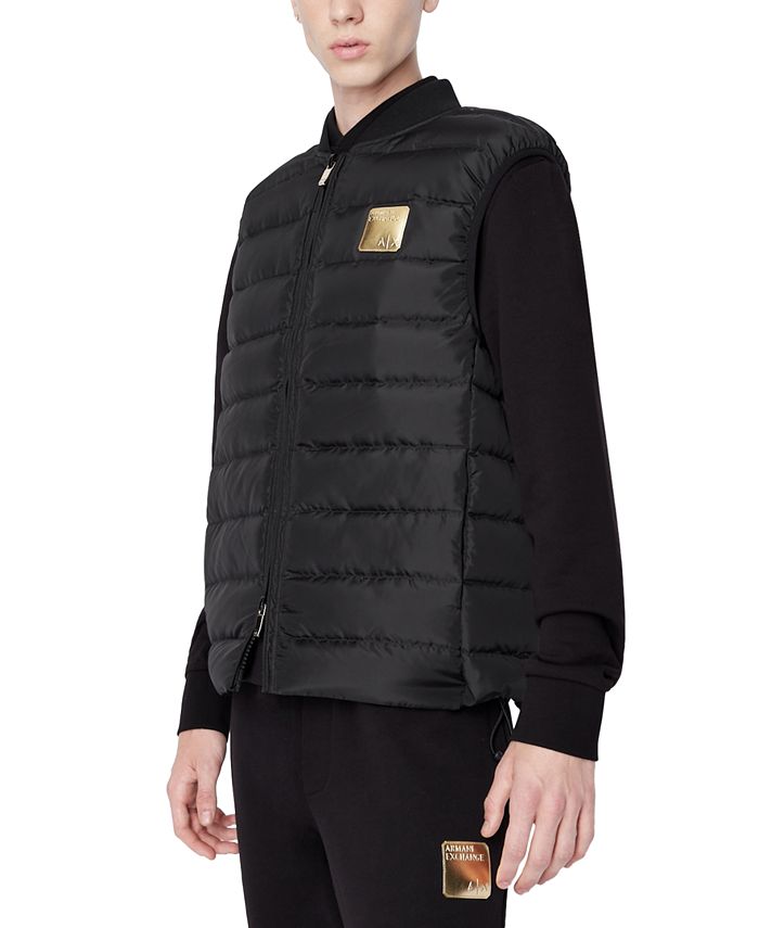 A|X Armani Exchange Men's Quilted Logo Puffer Vest & Reviews - Coats &  Jackets - Men - Macy's