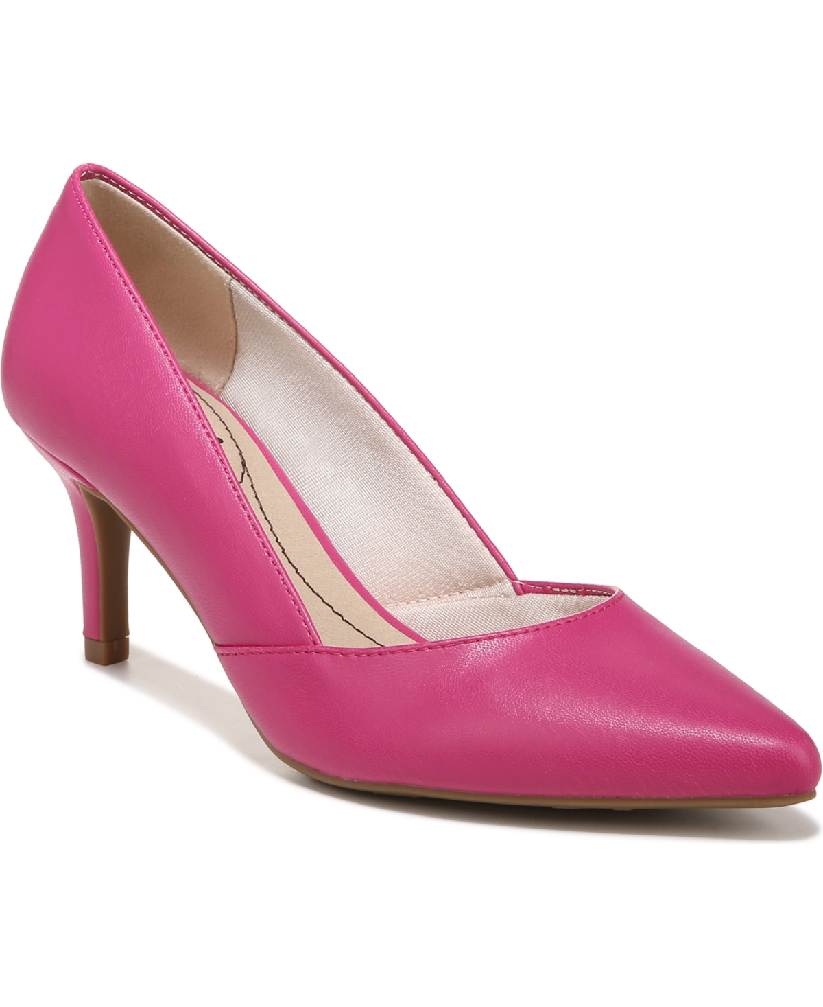 Shop Lifestride Savvy Pumps Women's Shoes In Raspberry Pink Faux Leather