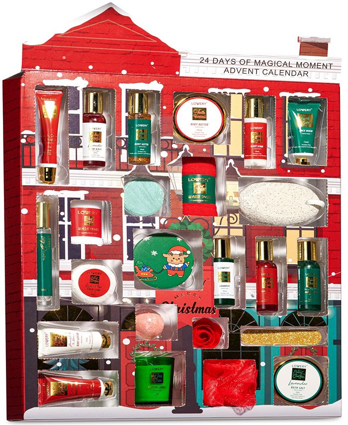 Lovery 24-Pc. Limited Edition Advent Calender Beauty Bath and Body Care  Gift Set - Macy's