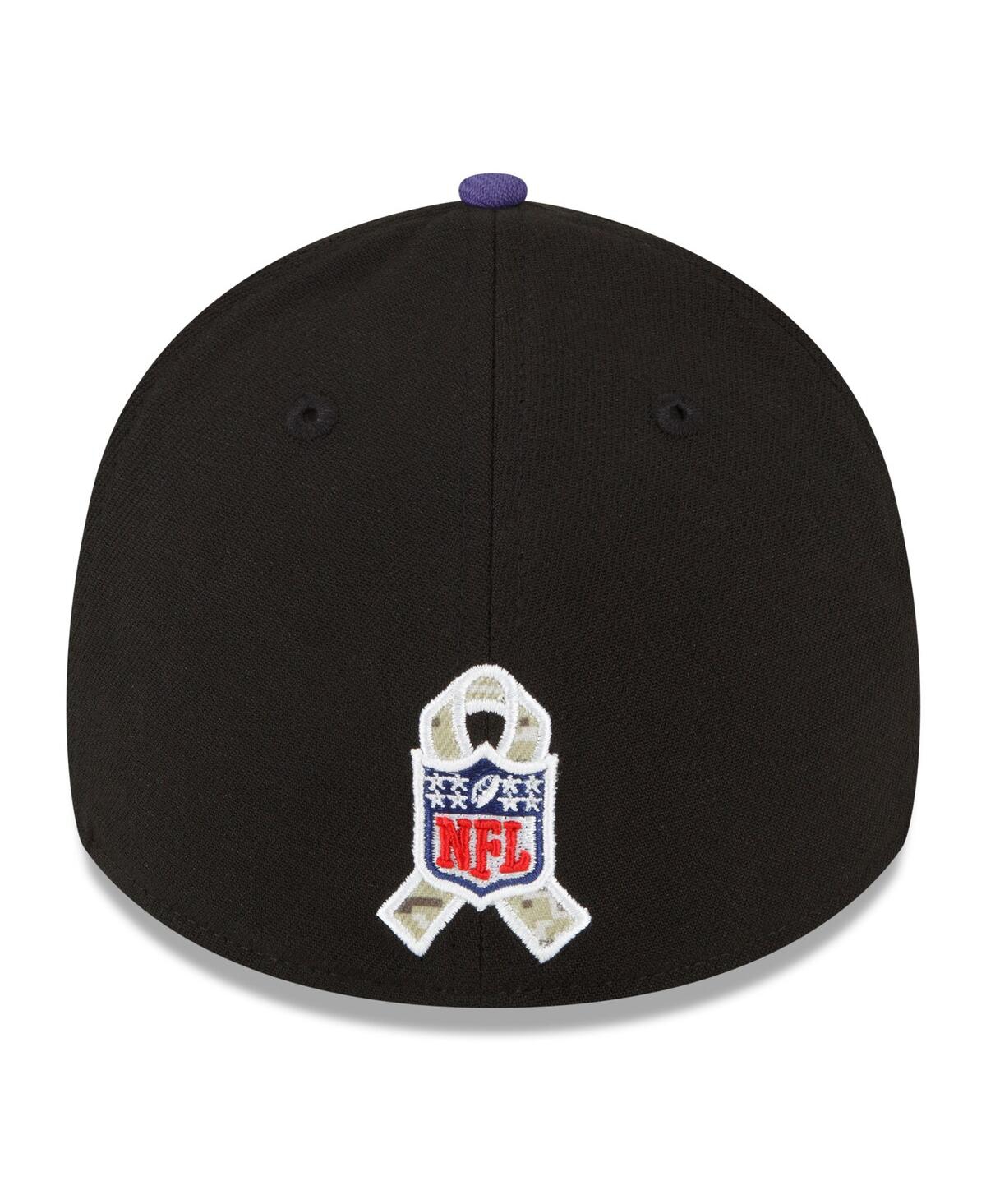 Shop New Era Men's  Black, Cardinal Arizona Cardinals 2022 Salute To Service 39thirty Flex Hat In Black,cardinal