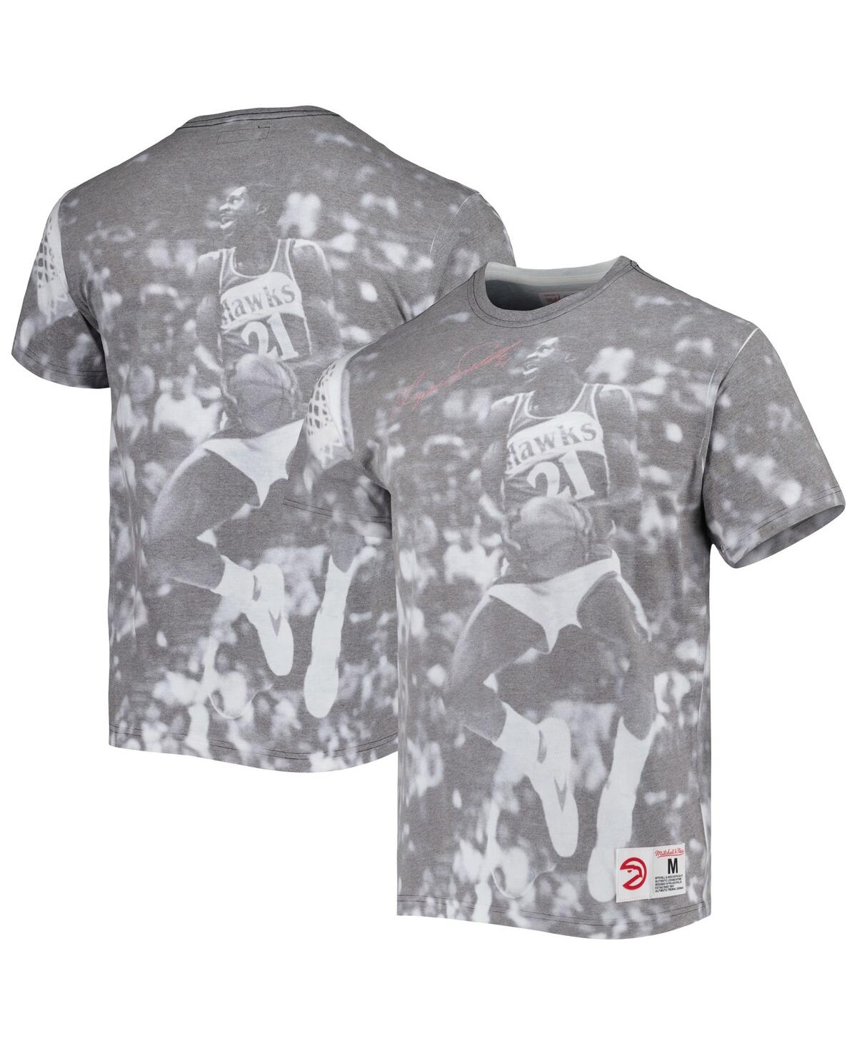 Mitchell & Ness Men's  Spud Webb Gray Atlanta Hawks Above The Rim Sublimated T-shirt In Gray