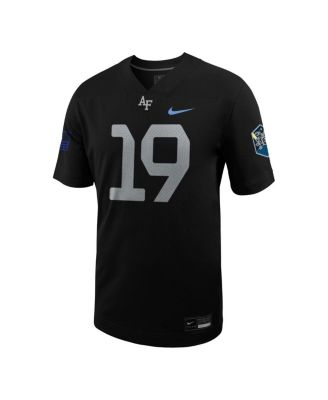Men's #19 Black Air Force Falcons Space Force Rivalry Alternate Game Football Jersey